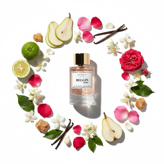 Belgin Paris perfume with fragrance ingredients