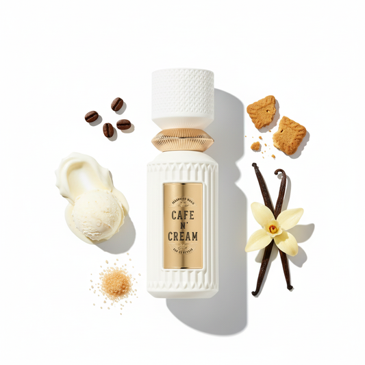 Cafe N Cream perfume focused with smaller elements