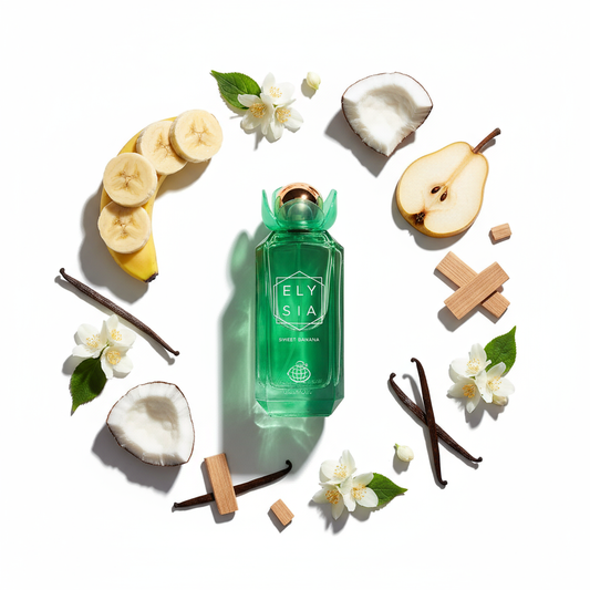Elysia Sweet Banana perfume with fragrance ingredients