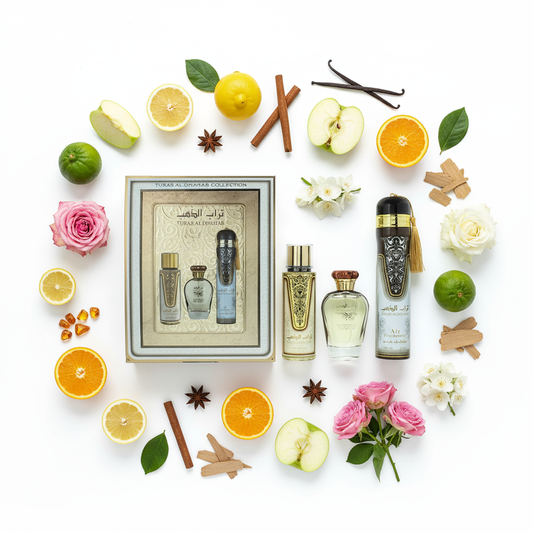 Turab Al Dhahab Gift Set Flat-Lay