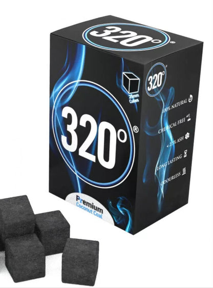 320 Shisha Coal – Premium Long-Lasting Hookah Charcoal