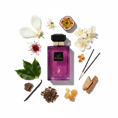 Ameera perfume with delicate fragrance elements
