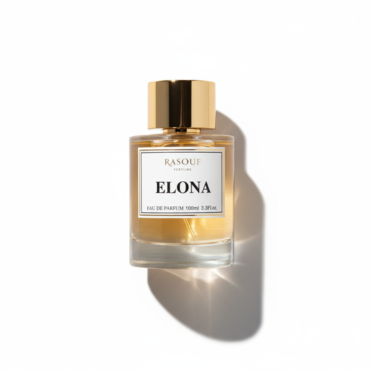 Flat-lay Elona perfume