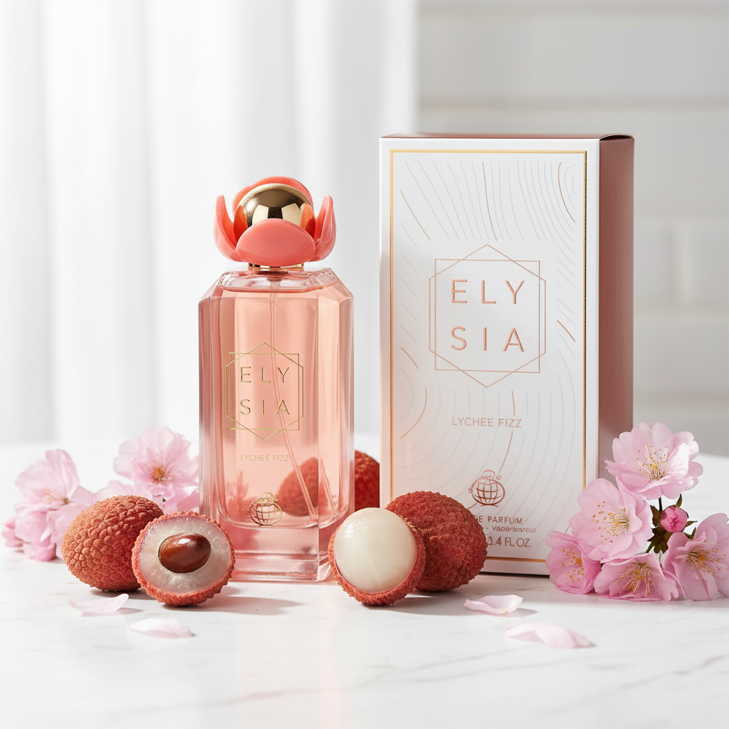 Fresh lychee scene