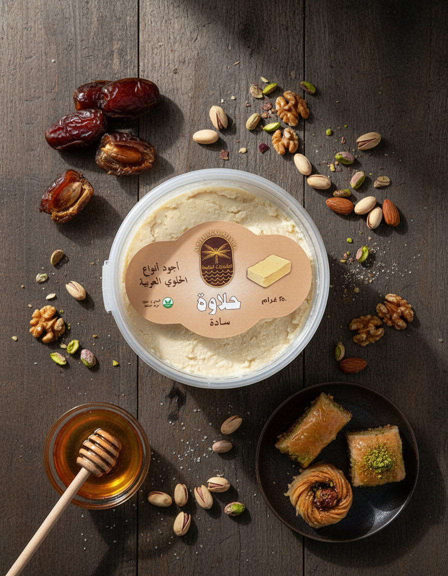 Halawa flat-lay composition