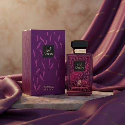 Modern purple and gold scene