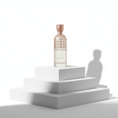 Pink Queen on three-tier podium