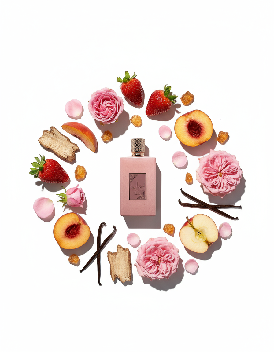 Privé Rose perfume with fragrance ingredients