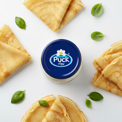 Puck Cream Cheese 500g flat lay