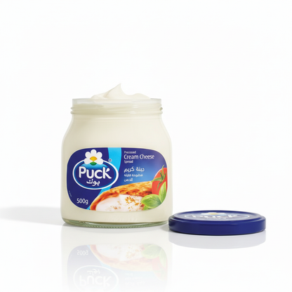 Puck Cream Cheese 500g open jar
