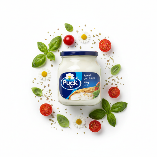 Puck spread flat lay