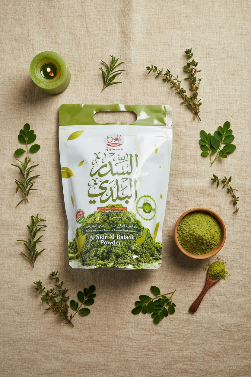 Al Helal Yemeni Sidr Al Baladi Powder 350g – Organic Body Cleanser & Hair Care